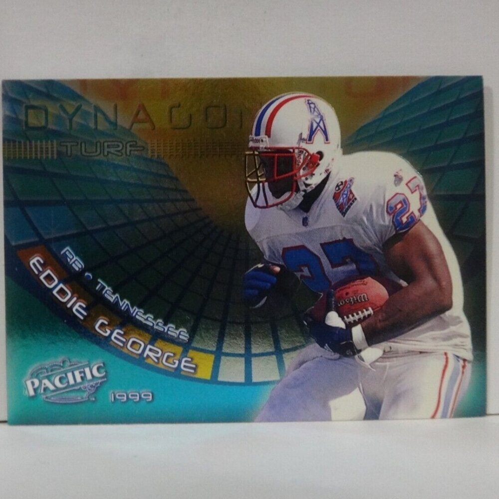 1999 Pacific Dynagon Turf Tennessee Titans Football Card #20 Eddie George